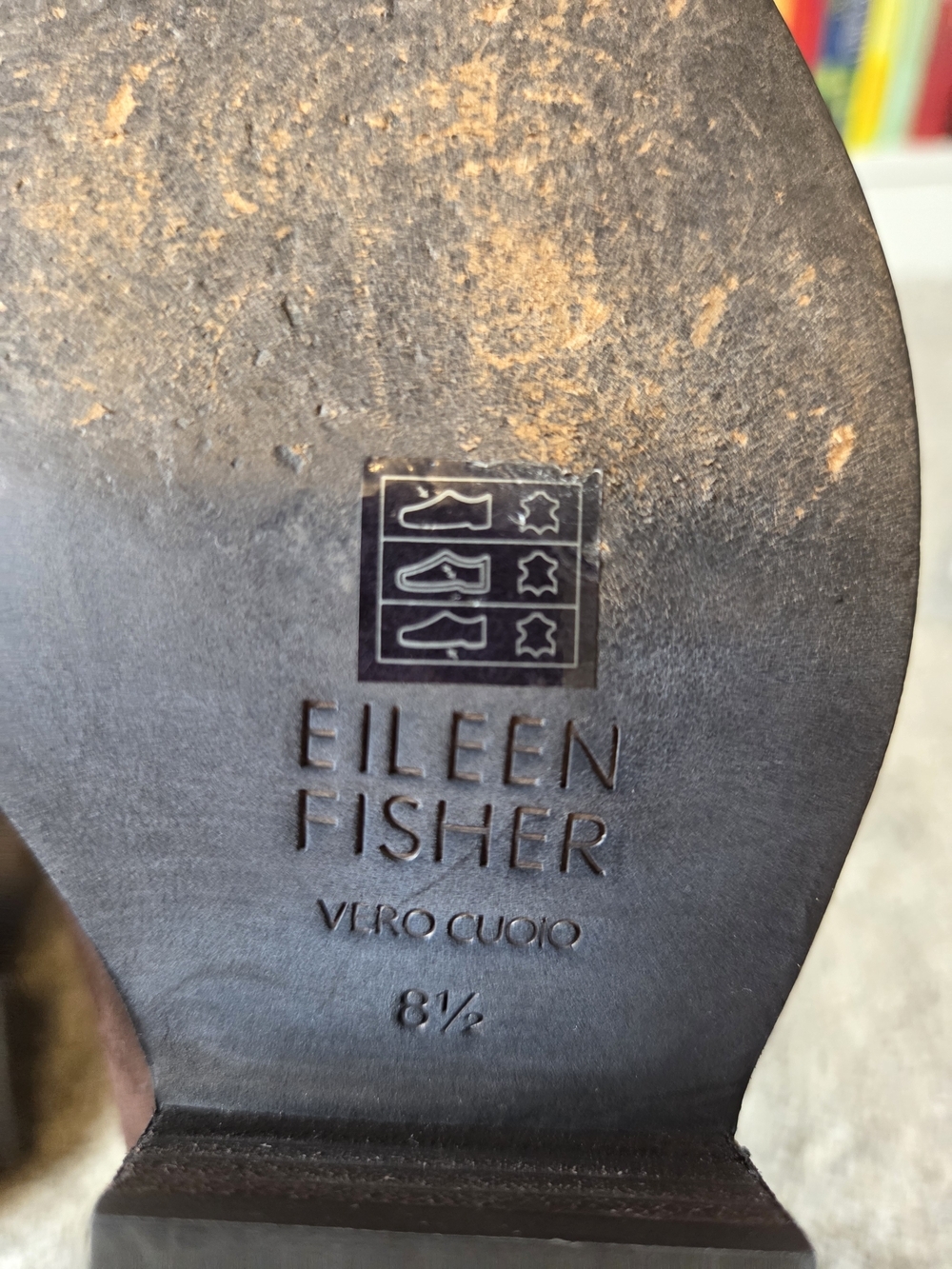 Eileen Fisher Peer-Su Dark Brown Suede Ankle Booties 8.5 - Picture 11 of 11